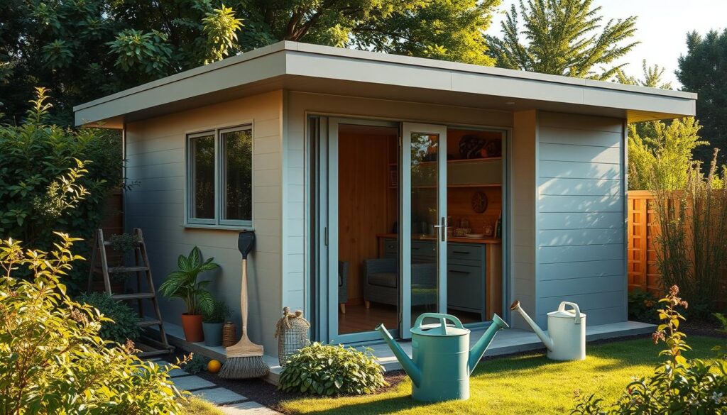 Flachdach Gartenhaus Wartung