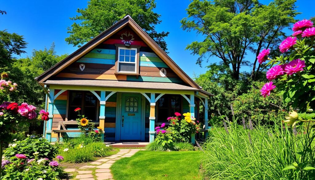 Gartenhaus Farbgestaltung