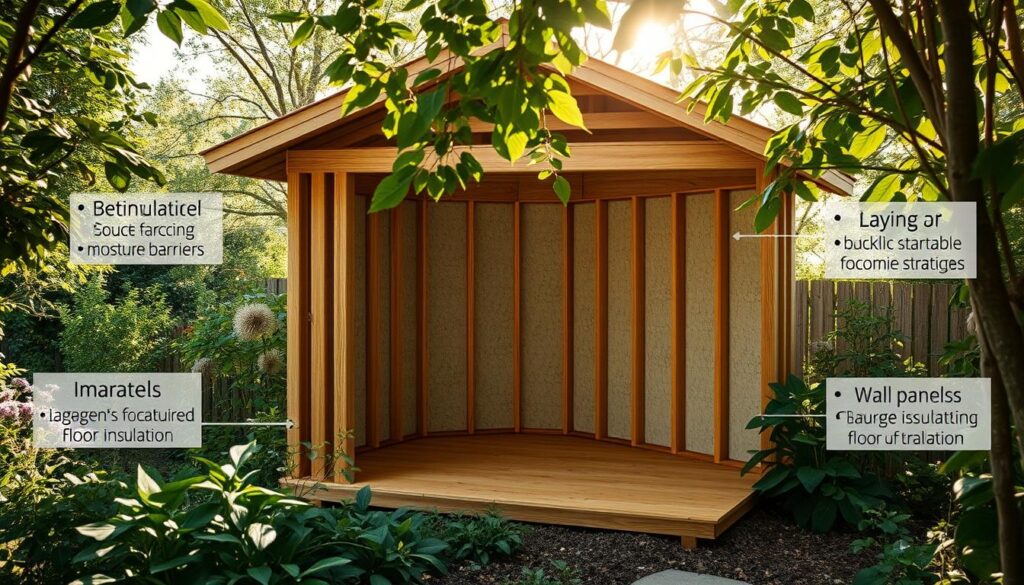 Gartenhaus Isolierungstechniken