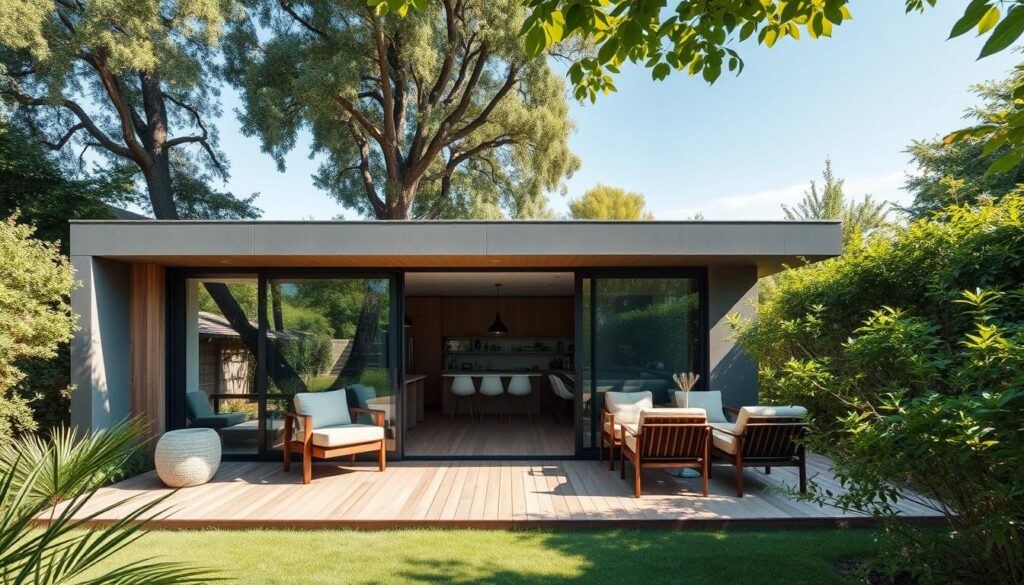 Modernes Gartenhaus Flachdach Ausstattung