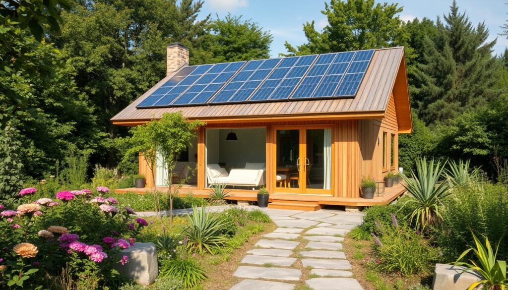 Nachhaltiges Gartenhaus mit Pultdach
