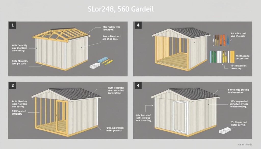 Pultdach Montage Schritt für Schritt